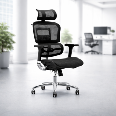 PASSION Premium Ergonomic Mesh Office Chair with Headrest & 4D Armrest